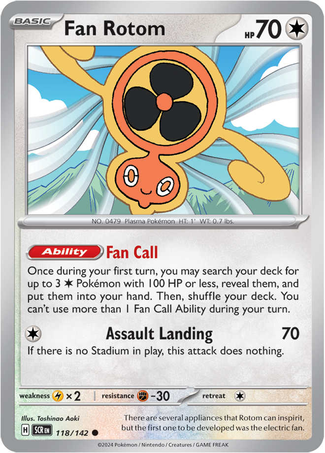 Fan Rotom - 118/142 - Stellar Crown - Card Cavern