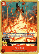 Fire Fist Alternate Art - OP03-018 R - Pillars of Strength - Foil - Card Cavern