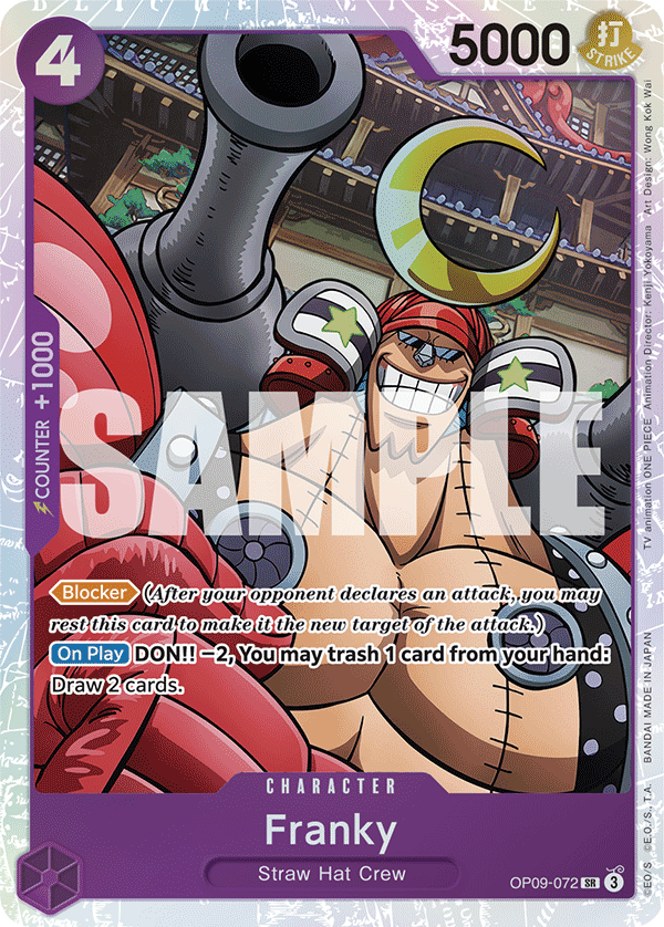 Franky - OP09-072 SR - Emperors in the New World - Foil - Card Cavern