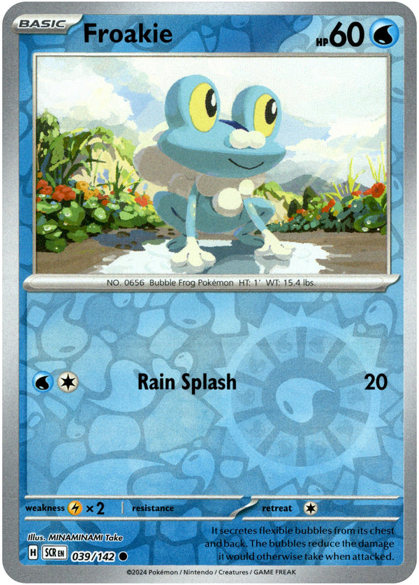 Froakie - 039/142 - Stellar Crown - Reverse Holo - Card Cavern