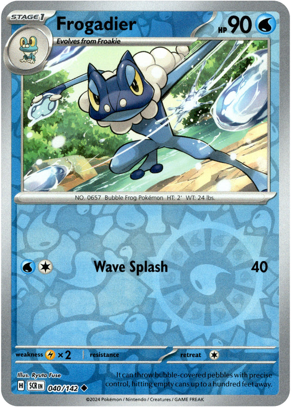 Frogadier - 040/142 - Stellar Crown - Reverse Holo - Card Cavern