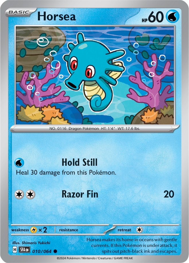 Horsea - 010/064 - Shrouded Fable - Card Cavern