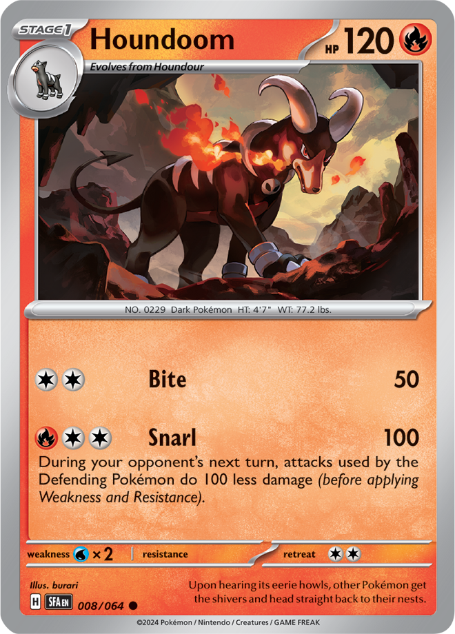 Houndoom - 008/064 - Shrouded Fable - Card Cavern