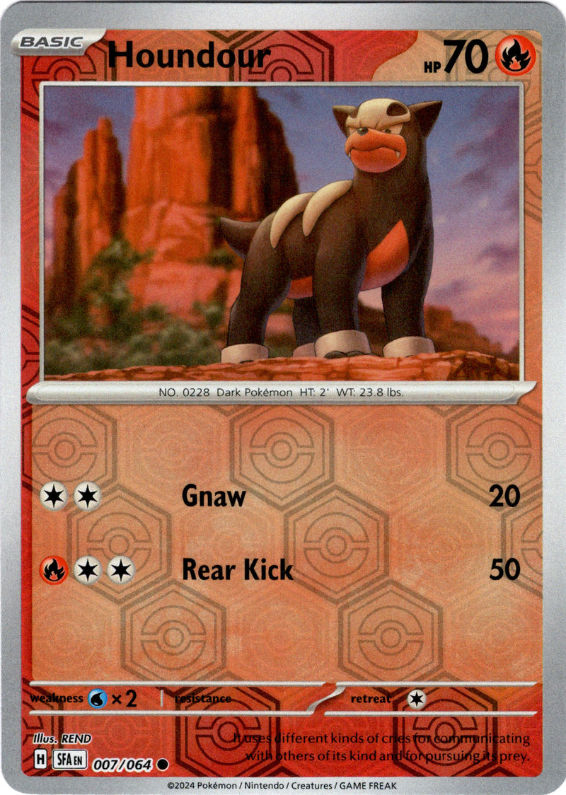 Houndour - 007/064 - Shrouded Fable - Reverse Holo - Card Cavern