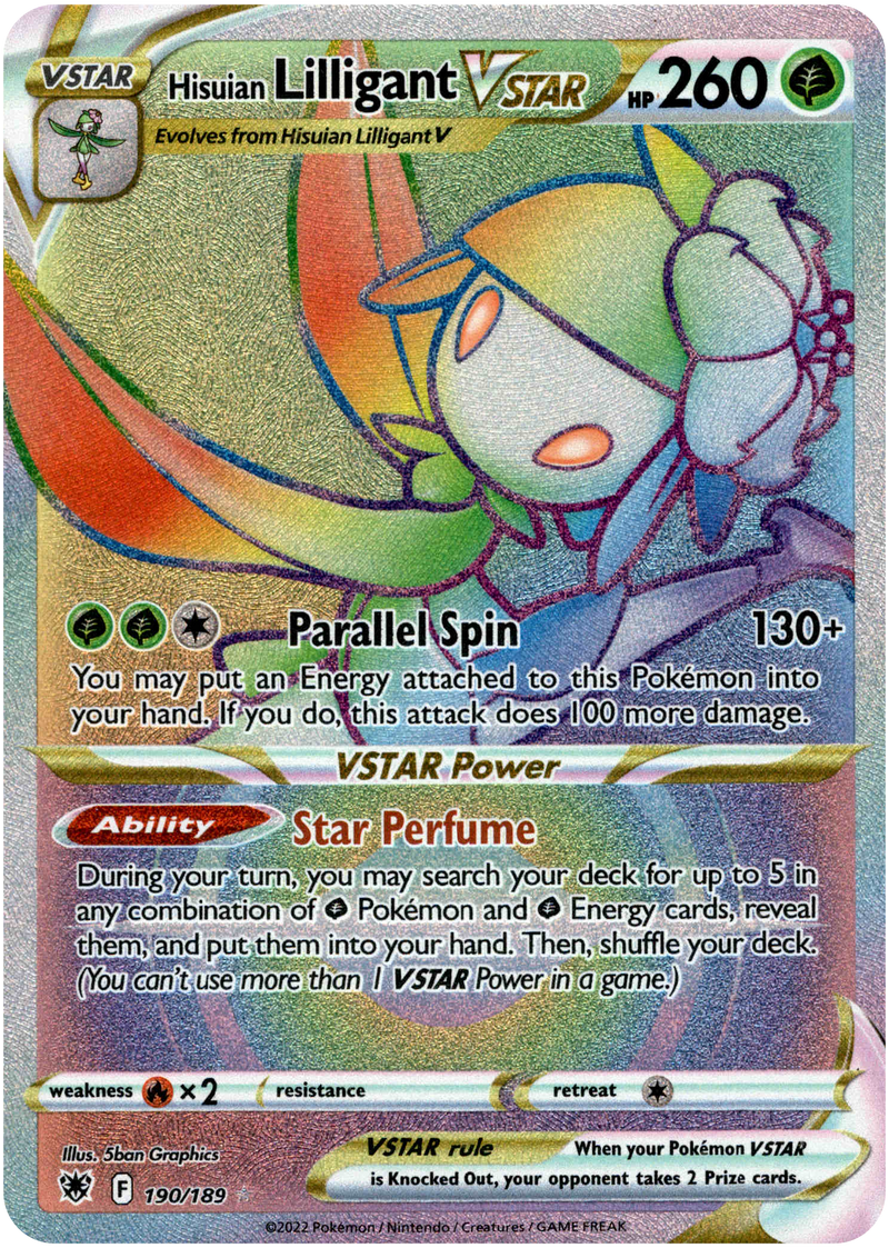 Hisuian Lilligant VSTAR Hyper Rare - 190/189 - Astral Radiance - Card Cavern