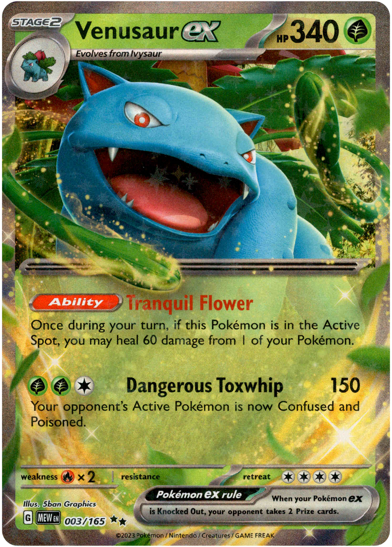 Venusaur ex - 003/165 - Scarlet & Violet 151 - Card Cavern