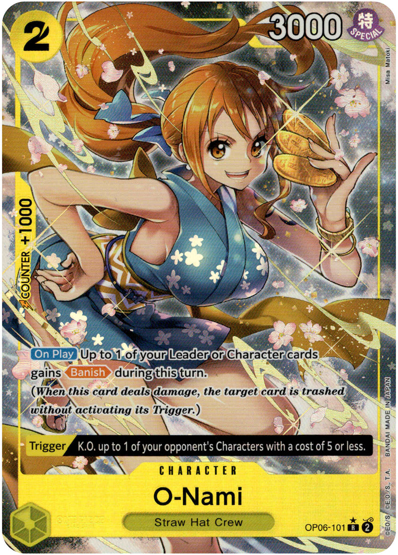 O-Nami Alternate Art - OP06-101R - Wings of the Captain - Foil - Card Cavern