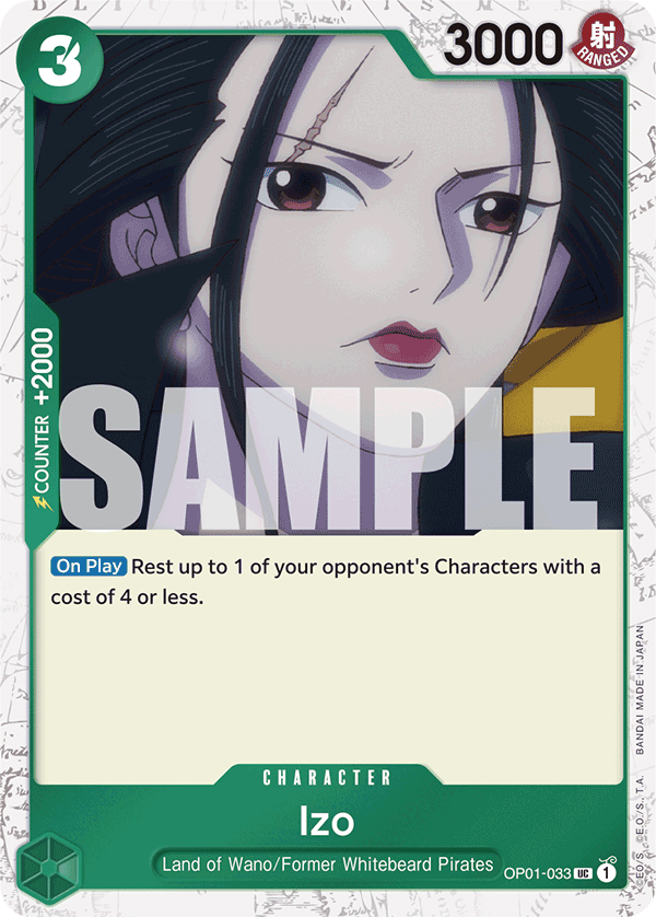 Izo - OP01-033 UC - The Best - Jolly Roger Foil - Card Cavern