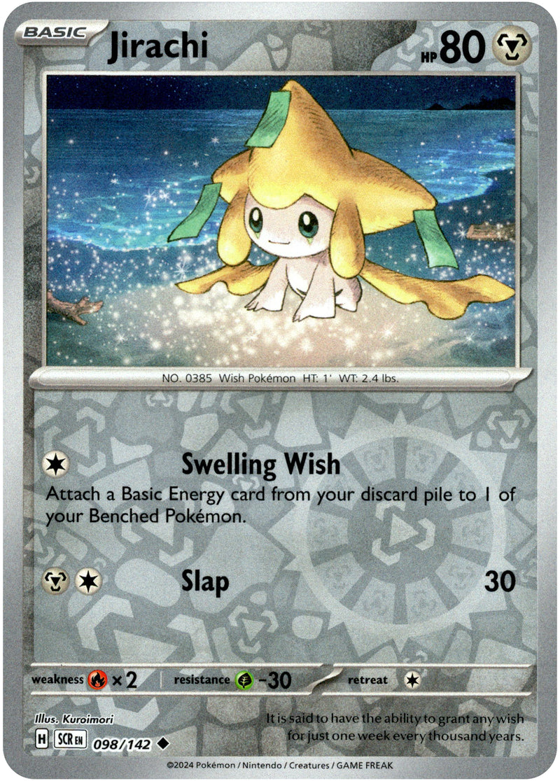 Jirachi - 098/142 - Stellar Crown - Reverse Holo - Card Cavern