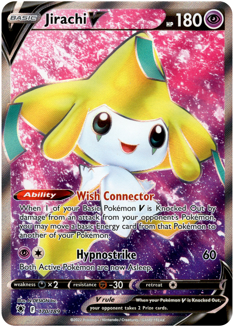 Jirachi V Full Art - 170/189 - Astral Radiance - Card Cavern