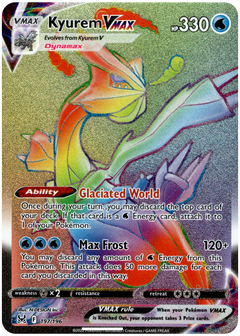 Kyurem VMAX Hyper Rare - 197/196 - Lost Origin - Card Cavern