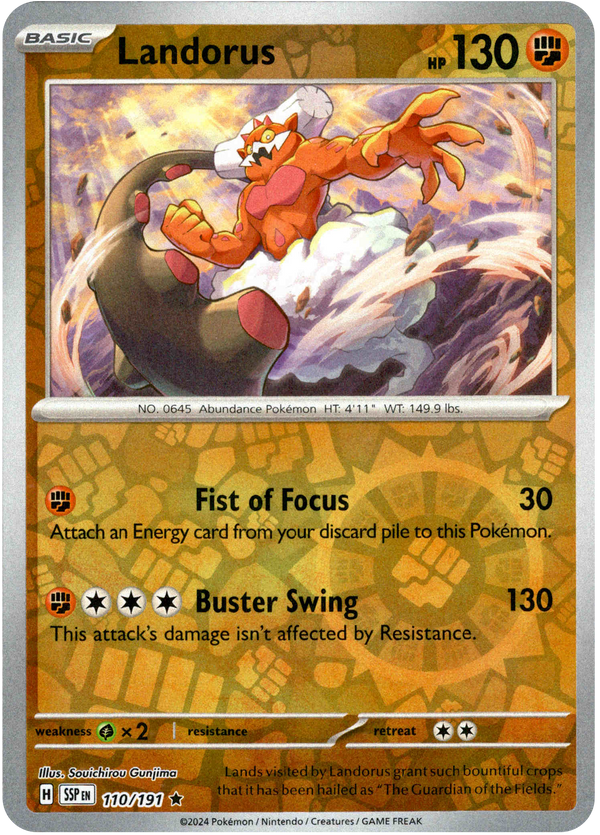 Landorus - 110/191 - Surging Sparks - Reverse Holo - Card Cavern