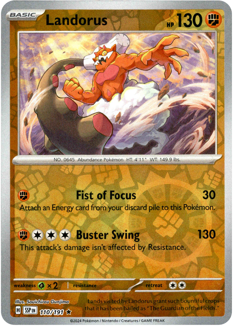 Landorus - 110/191 - Surging Sparks - Reverse Holo - Card Cavern