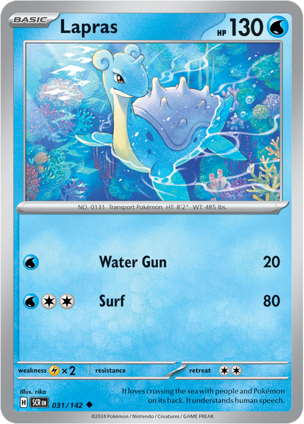 Lapras - 031/142 - Stellar Crown - Card Cavern