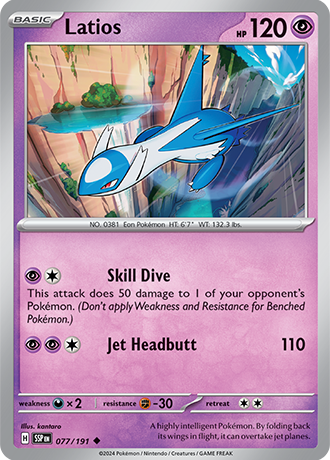 Latios - 077/191 - Surging Sparks - Card Cavern