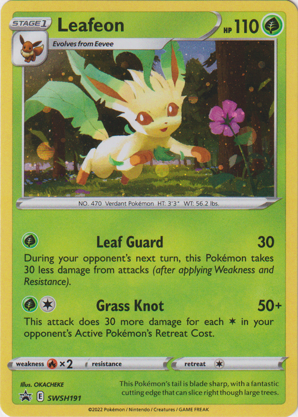 Leafeon - SWSH191 - Cosmos Holo - Sword & Shield Promo - Card Cavern