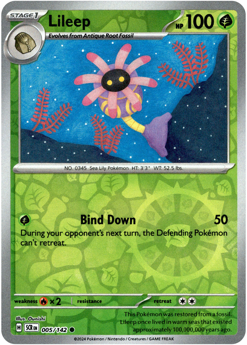 Lileep - 005/142 - Stellar Crown - Reverse Holo - Card Cavern