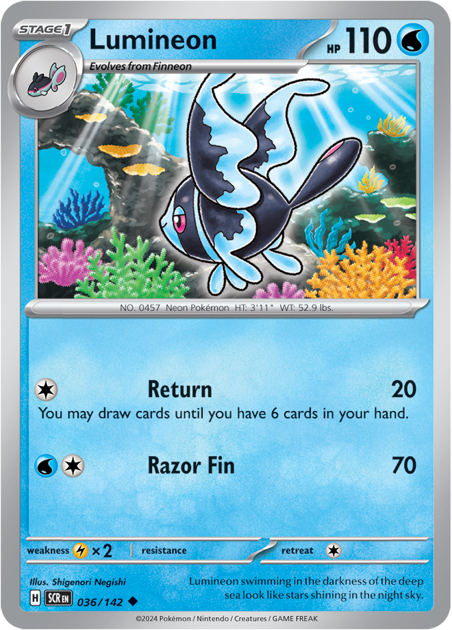 Lumineon - 036/142 - Stellar Crown - Card Cavern