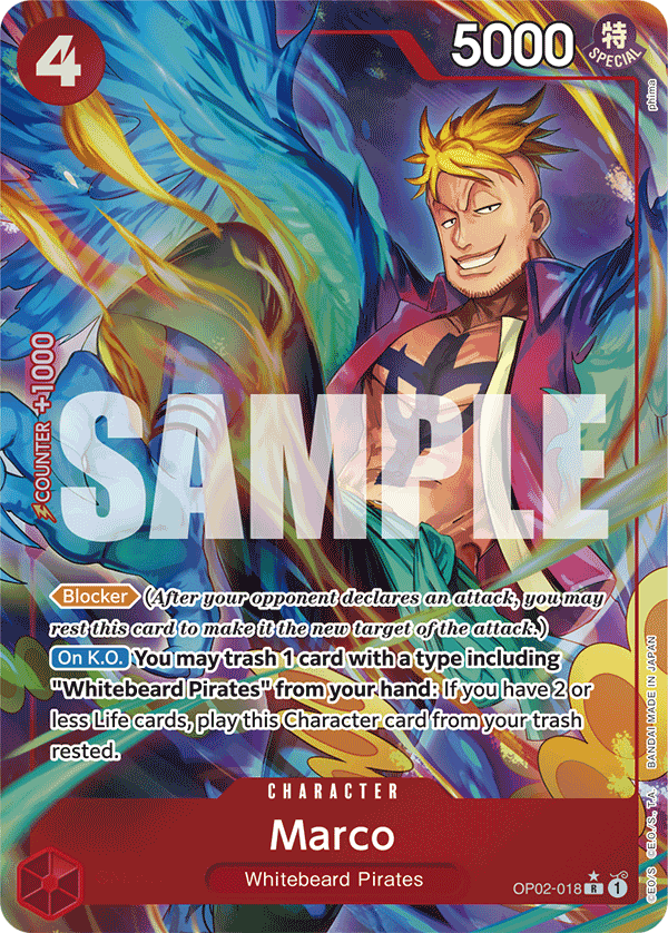 Marco Alternate Art - OP02-018 R - The Best - Foil - Card Cavern