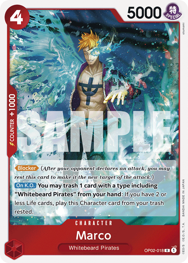 Marco (Reprint) - OP02-018 R - The Best - Card Cavern