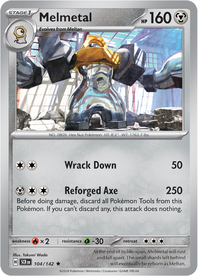 Melmetal - 104/142 - Stellar Crown - Holo - Card Cavern