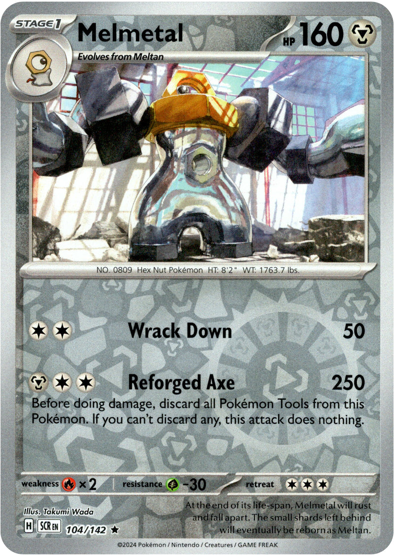 Melmetal - 104/142 - Stellar Crown - Reverse Holo - Card Cavern