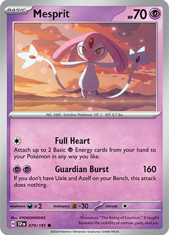 Mesprit - 079/191 - Surging Sparks - Card Cavern