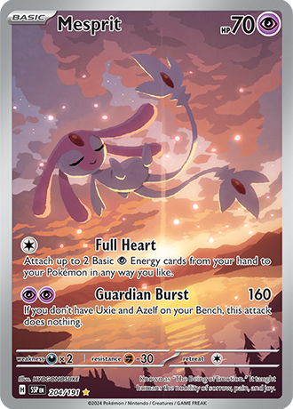 Mesprit - 204/191 - Surging Sparks - Holo - Card Cavern