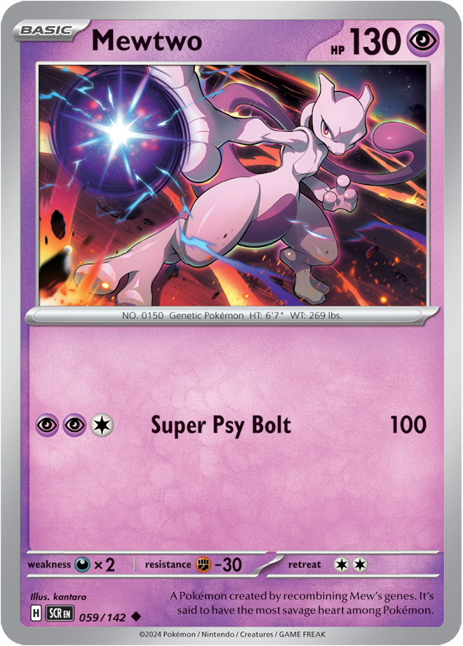 Mewtwo - 059/142 - Stellar Crown - Card Cavern