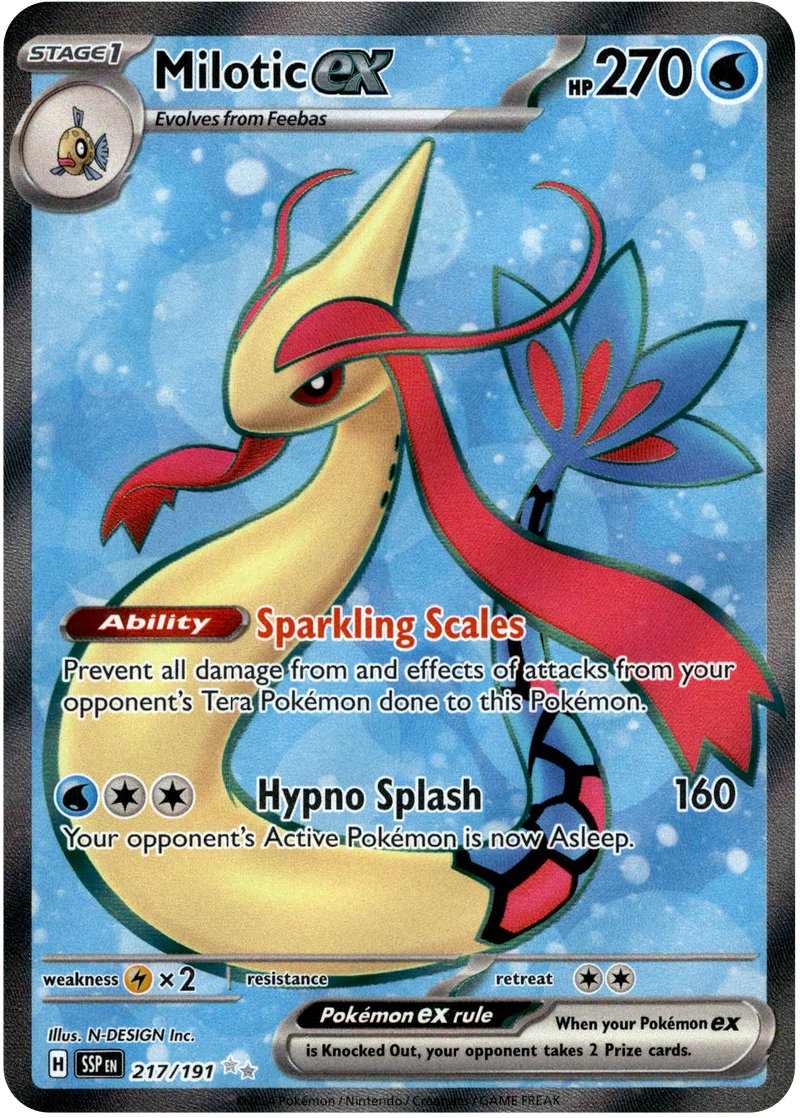 Milotic ex - 217/191 - Surging Sparks - Holo - Card Cavern