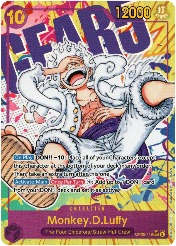 Monkey.D.Luffy Alternate Art - OP05-119 - Awakening of the New Era - Foil - Card Cavern