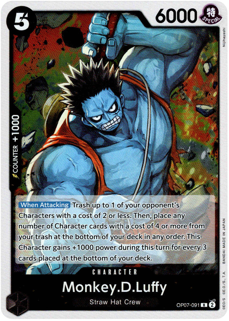 Monkey.D.Luffy - OP07-091R - 500 years in the Future - Foil - Card Cavern