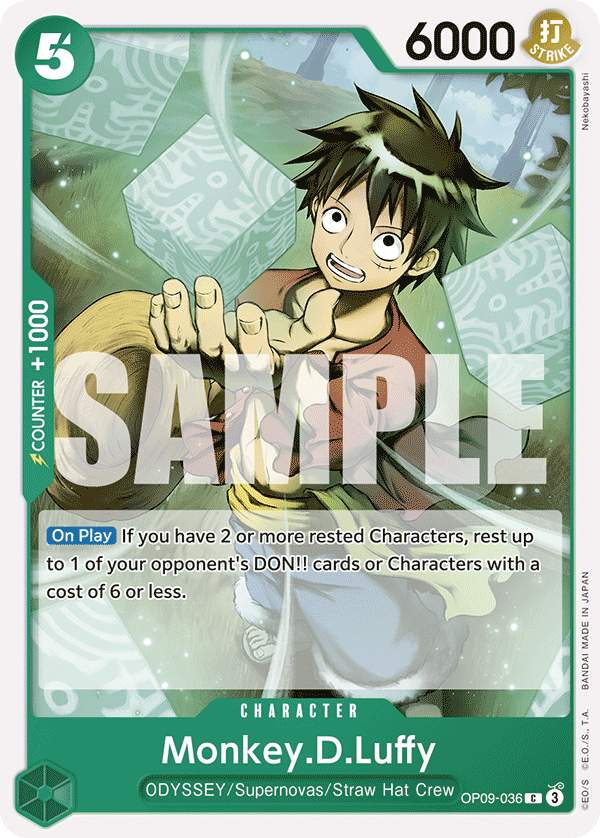 Monkey.D.Luffy - OP09-036 C - Emperors in the New World - Card Cavern