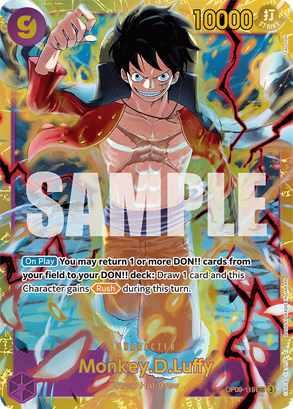 Monkey.D.Luffy - OP09-119 SEC - Emperors in the New World - Foil - Card Cavern