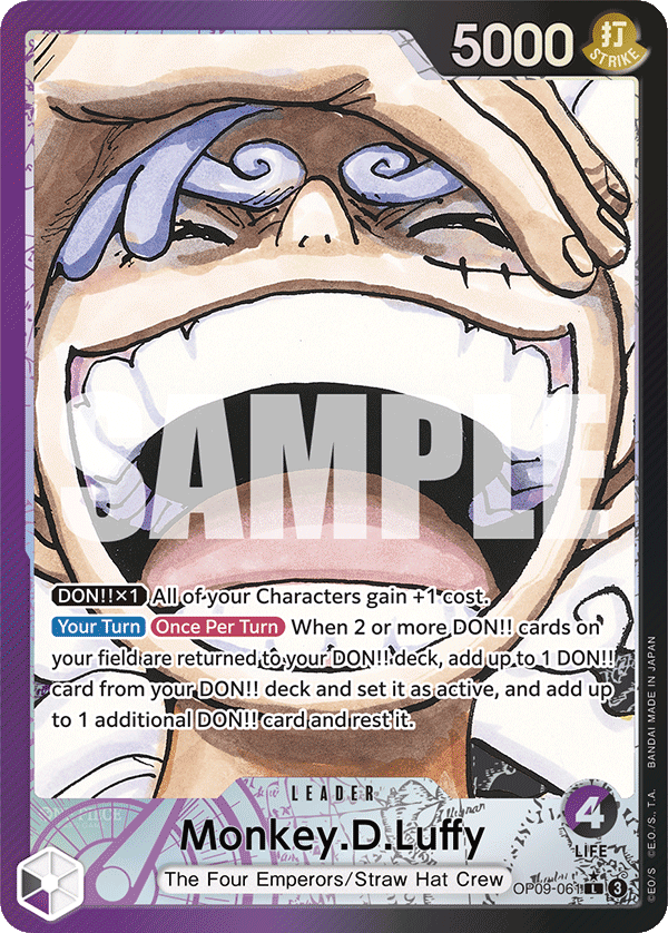 Monkey.D.Luffy (Parallel) - OP09-061 L - Emperors in the New World - Foil - Card Cavern