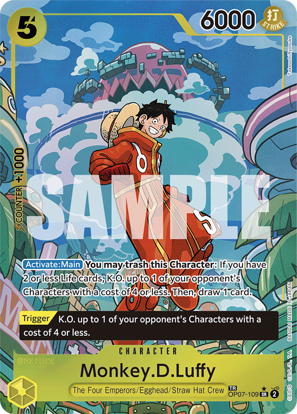 Monkey.D.Luffy (SP) - OP07-109 SR - Two Legends - Foil - Card Cavern