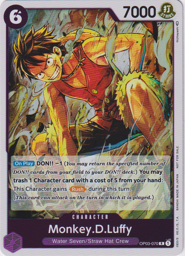 Monkey.D.Luffy (Dash Pack) - OP03-070 R - Pillars of Strength - Foil - Card Cavern