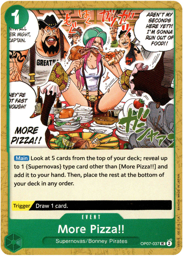 More Pizza!! - OP07-037UC - 500 years in the Future - Card Cavern