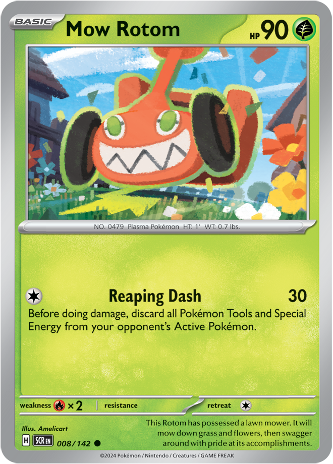 Mow Rotom - 008/142 - Stellar Crown - Card Cavern