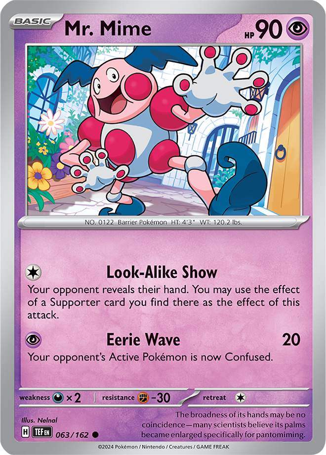 Mr. Mime - 063/162 - Temporal Forces - Card Cavern