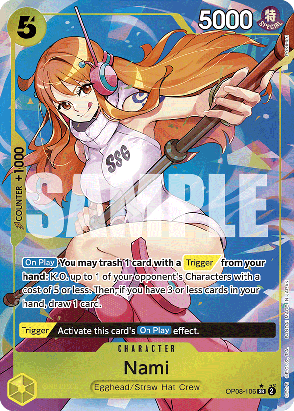 Nami Alternate Art - OP08-106 SR - Two Legends - Foil - Card Cavern