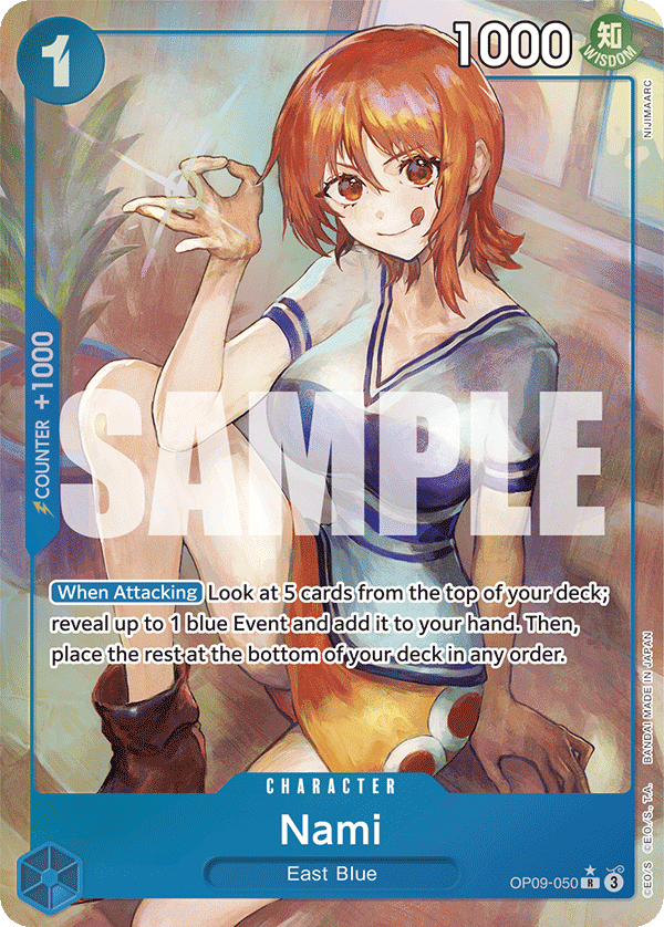 Nami (Parallel) - OP09-050 R - Emperors in the New World - Foil - Card Cavern