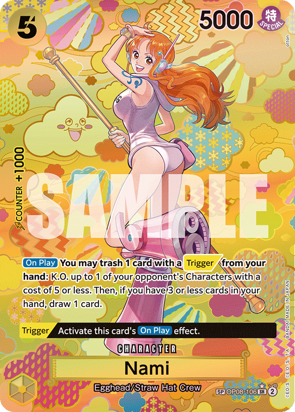 Nami (SP) - OP08-106 SR - Emperors in the New World - Foil - Card Cavern