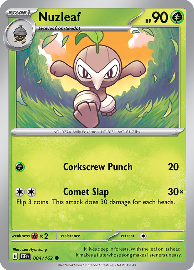 Nuzleaf - 004/162 - Temporal Forces - Card Cavern