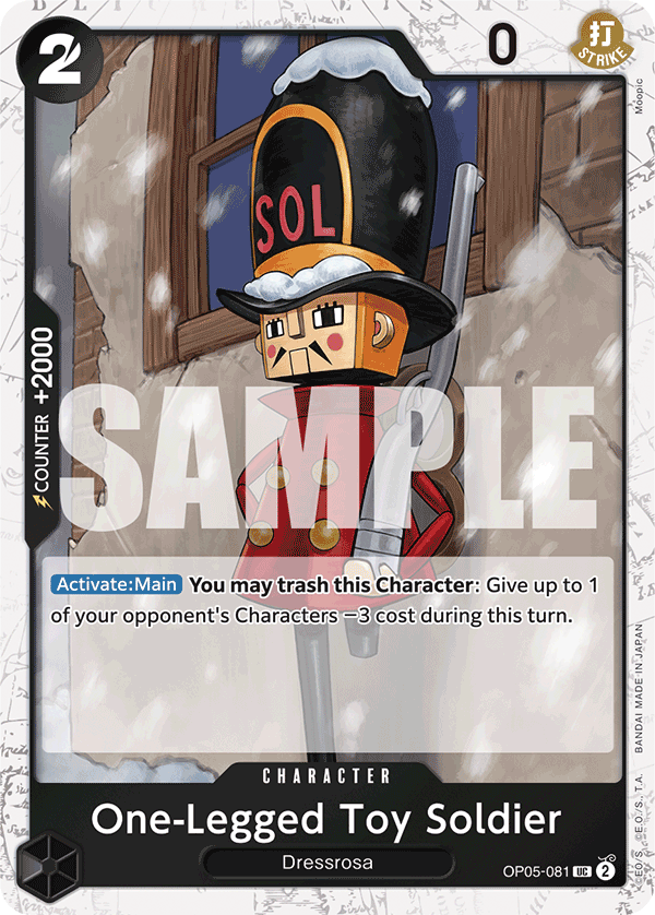 One-Legged Toy Soldier - OP05-081 UC - The Best - Jolly Roger Foil - Card Cavern