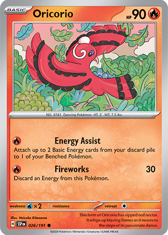 Oricorio - 026/191 - Surging Sparks - Card Cavern