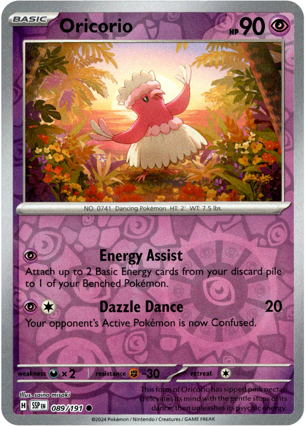 Oricorio - 089/191 - Surging Sparks - Reverse Holo - Card Cavern