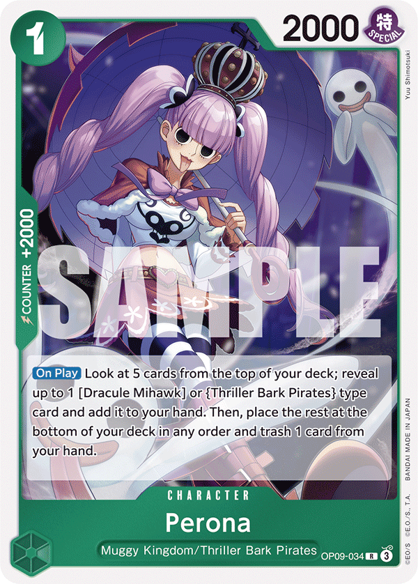 Perona - OP09-034 R - Emperors in the New World - Foil - Card Cavern