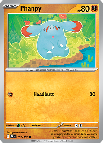 Phanpy - 102/191 - Surging Sparks - Card Cavern