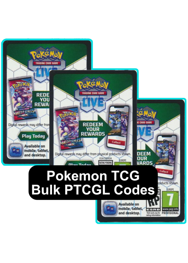 Pokemon Bulk - PTCGL Codes - Card Cavern